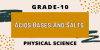 Acids bases and salts class 10 physical science