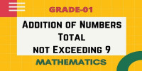Addition of numbers total not exceeding 9 class 1 mathematics
