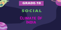 Climate of India class 10 social studies