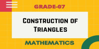 Conditions for constructing a triangle class 7 mathematics