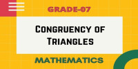 Criteria for Congruence of Triangles class 7