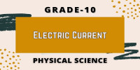 Electric current 10 class physical science