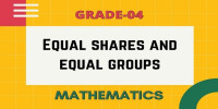 Equal shares and equal groups class 4 mathematics
