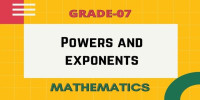 Exponents class 7 mathematics