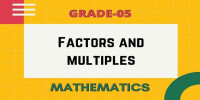 Factors and multiples class 5 mathematics
