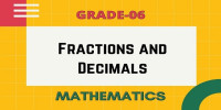 Fractions to decimal class 6 mathematics