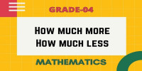 How much more how much less class 4 mathematics