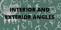 Interior and exterior angles 