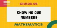 Knowing our numbers class 6 Mathematics