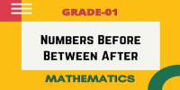 Numbers Before Between After mathematics class 1