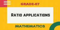 Ratio applications class 7 mathematics