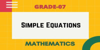 Simple equations class 7 mathematics