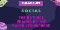 The natural realms of the earth Lithosphere Class 9 Social Studies 