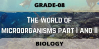 The world of microorganisms part I and II Class 8 Biological science 