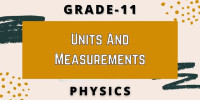 Units And Measurements Class 11