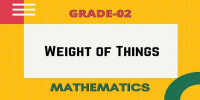 Weight of things class 2 mathematics